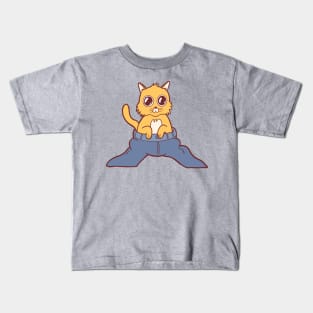 Cat in Human Pants Kids T-Shirt